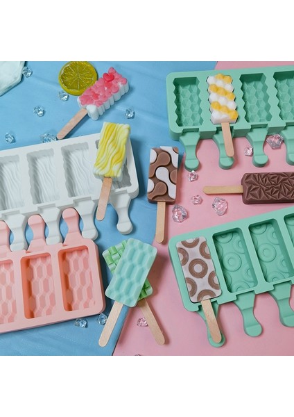 Zb-Wt Beyaz 1 Adet Elmas Aşk Dondurma Silikon Kalıp Çikolata Şerbet Buz Küpü Popsicle Popsicle Dondurma Kalıp Mutfak Aksesuarları (Yurt Dışından) indirimleri
