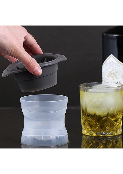 Pembe Silikon Küre Buz Küpü Kalıp Mutfak Istiflenebilir Yavaş Eriyen Dıy Buz Topu Yuvarlak Jöle Kokteyl Viski Içecek Için Kalıp Yapma (Yurt Dışından) fiyatları