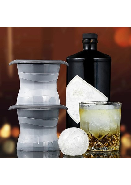 Pembe Silikon Küre Buz Küpü Kalıp Mutfak Istiflenebilir Yavaş Eriyen Dıy Buz Topu Yuvarlak Jöle Kokteyl Viski Içecek Için Kalıp Yapma (Yurt Dışından) modelleri