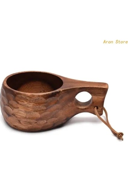 Stil 4 210 ml Finlandiya Kuksa Taşınabilir Ahşap Kahve Kupaları El Yapımı Süt Fincanı Grip ile Kahvaltı Içme Mutfak Drinkware (Yurt Dışından)
