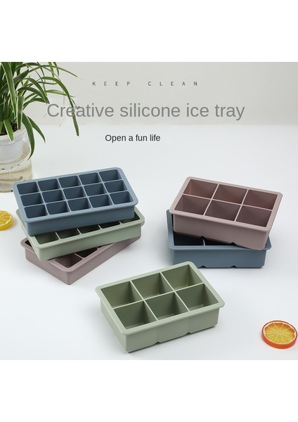 15 Izgara Pembe Kapaklı Silikon Buz Küpü Kalıbı 3 Renkli Büyük Izgara Buz Küpü Makinesi Kapaklı Esnek Silikon Buz Küpü Tepsisi Mutfak Aletleri ve Aksesuarları (Yurt Dışından) fiyatları