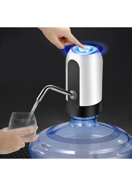 Siyah Taşınabilir Ev Aletleri Elektrikli Mini Namlulu Su Sebili Su Şişesi Pompası USB Şarj Otomatik Su Sebili Cihazı (Yurt Dışından) modelleri