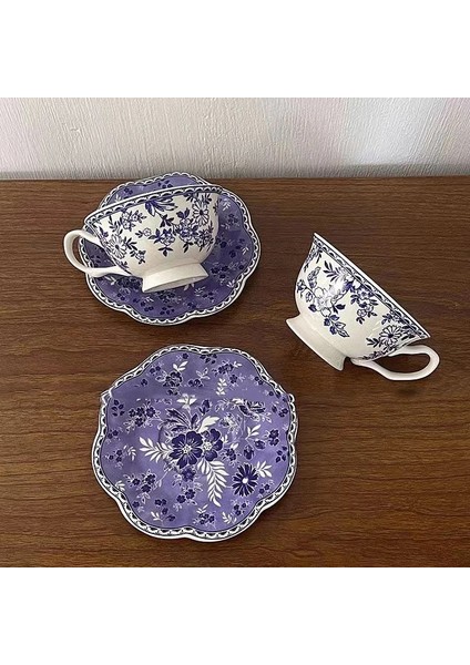 Fincan ve Tabak 200ML Porselen Espresso Kahve Fincanları Orijinal Kahvaltı Güzel Kahve Kupaları Hizmetleri Ingiliz Çay Seti Tazas Ceramica Kahve Fincanı Seti (Yurt Dışından)