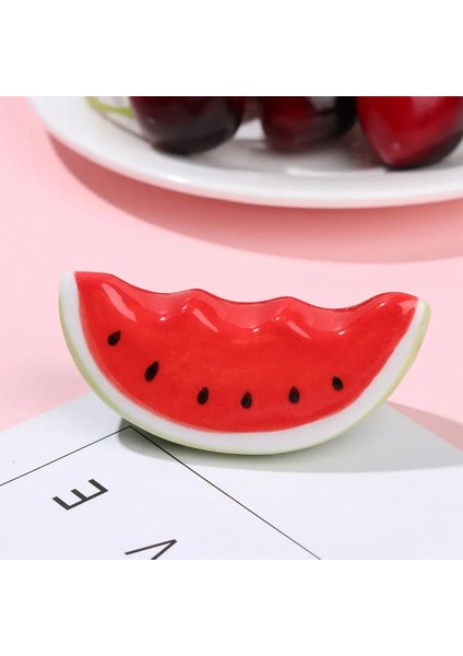 Pembe Japon Tarzı Seramik Çubuklarını Tutucu Sevimli Panda Karpuz Kiraz Çiçeği Sofra Dayanağı Çubuk Raf Mutfak Aksesuarı (Yurt Dışından)
