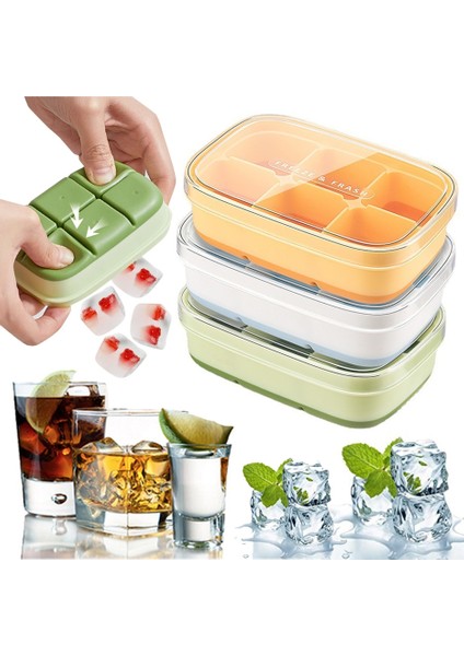 1 Adet Yeşil Mini Buz Küpü Tepsileri Yeniden Kullanılabilir Silikon Buz Küpü Kalıp Küçük Kare Buz Yapım Makinesi Çıkarılabilir Kapaklı Ev Alet Kek Kalıbı (Yurt Dışından) fiyatları