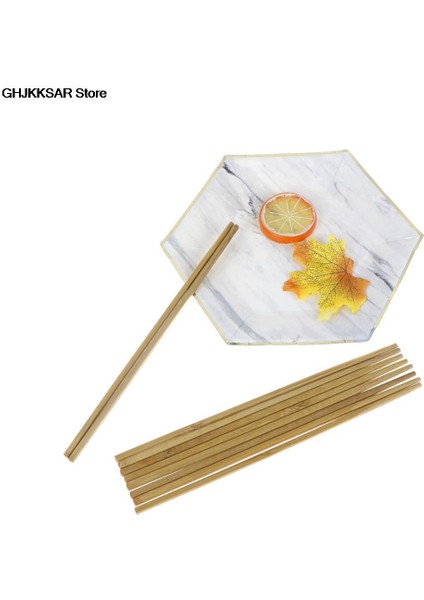 5 Çift 5 Çift Doğal Ahşap Bambu Çubuklarını Cilasız Sağlık Balmumu Sofra Yemek Takımı Uzunluğu: 24 cm (Yurt Dışından) fırsatları