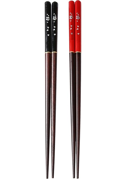 1 Çift Kırmızı 1 Çift Sakura Çubuklarını Ahşap Sevimli Kore Yemeği Suşi Japonya Sopa Ahşap Güzel Sofra Kiraz Çiçeği Mutfak Alet Setleri (Yurt Dışından)