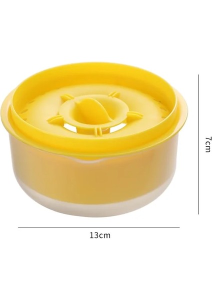 Sarı Yumurta Sarısı Ayırıcı ve Şeffaf Mutfak Aletleri Yumurta Ayırıcı Pişirme Araçları Büyük Kapasiteli Mutfak Aksesuarları Yumurta Ayırıcı Araçları (Yurt Dışından)