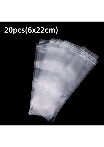 20 Adet (6X22 Cm) 20 Adet Tek Kullanımlık Buz Kalıpları Çanta Şeffaf Dondurma Çantası Popsicle Kese Meyve Smoothies Yoğurt Veya Freeze Pops Mutfak Aracı (Yurt Dışından)