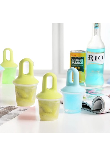 B03 4 Adet 4/1 Hücre Dondurma Kalıp Buz Kalıp El Yapımı Tatlı Buzlu Şeker Kalıp Dondurucu Meyve Buz Küpü Makinesi Dondurma Için Yeniden Kullanılabilir Formlar (Yurt Dışından) indirimleri