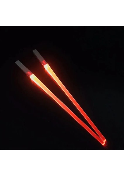 2 Adet LED Aydınlatmalı Yemek Çubukları Gıda Sınıfı Çok Renkli Işın Kılıcı Konser Tezahürat Sahne Hediyeler Işık Yayan Yemek Çubukları Işık Çubuğu (Yurt Dışından)