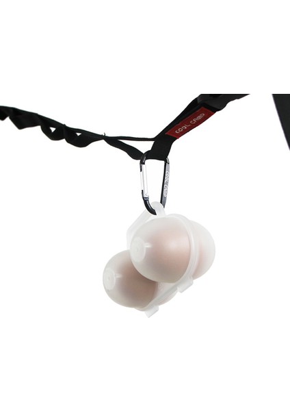 2 Izgaralar Yumurta Saklama Kutusu Plastik Yumurta Kutusu Kasa D-Şekilli Karabina Seyahat Eşyaları Kamp Sofra Açık Yürüyüş Piknik Için (Yurt Dışından)