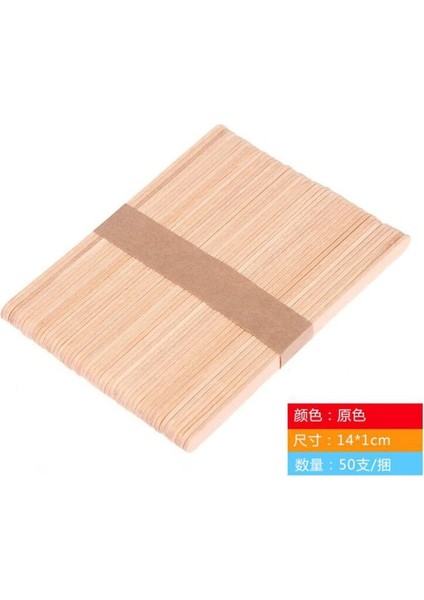 14X1 cm 50 Adet/grup Ahşap El Sanatları Dondurma Çubukları Pop Dondurma Çubukları Doğal Ahşap Kek Araçları Dıy Çocuk Işi Sanat El Sanatları Oyuncaklar Buz Kalıbı (Yurt Dışından)
