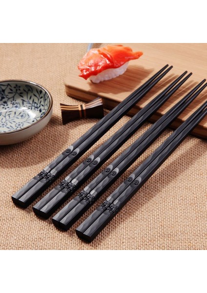 B Yeniden Kullanılabilir Yemek Çubukları Çok Stil Kaymaz Suşi Güveç Sopa Gıda Sınıfı Plastik Japon Yemek Çubukları Kurulu Palillos Chinos#h (Yurt Dışından)