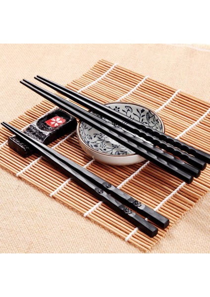 B Yeniden Kullanılabilir Yemek Çubukları Çok Stil Kaymaz Suşi Güveç Sopa Gıda Sınıfı Plastik Japon Yemek Çubukları Kurulu Palillos Chinos#h (Yurt Dışından)