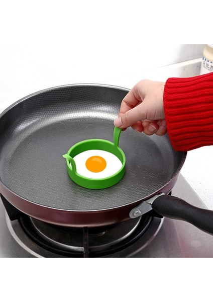Yeşil 1 Adet Yaratıcı Yuvarlak Silikon Kahvaltı Kızarmış Yumurta Kalıpları Kaçak Avcı Fritöz Gözleme Halka Kalıp Aracı Mutfak Aksesuarları Yuvarlak Omlet (Yurt Dışından) modelleri