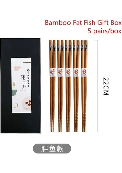 10 Çift Japon Tarzı Yemek Çubukları Kaymaz, Anti-Küf Sivri Bambu Yemek Çubukları Seti Ev Yüksek Dereceli Masif Ahşap Hediye Kutusu Ihracat (Yurt Dışından) fiyatları