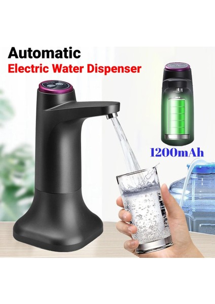 Yeşil 05 3W Taşınabilir Elektrikli Su Galon Pompası 19 Litre Otomatik Su Sebili Pompası Içme Sebili Püskürtücü Ev Için USB Şarj (Yurt Dışından) modelleri