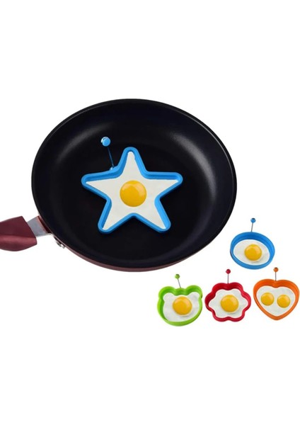Yuvarlak Kırmızı 1 Pc Silikon Yumurta Kalıp Yapışmaz Yumurta Pişirme Halkası Pişmiş Yumurta Formu Kolları Krep Yapımcısı Kalıpları Kahvaltı Sandviç Ocak (Yurt Dışından) modelleri