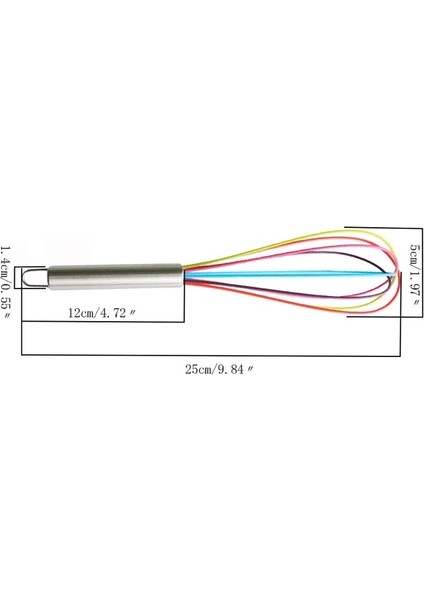 M 1 Adet Içecek Çırpma Mikser Yumurta Çırpıcı Silikon Yumurta Çırpıcılar Mutfak Gereçleri El Yumurta Mikseri Pişirme Köpürtücü Wisk Pişirme Blender (Yurt Dışından)