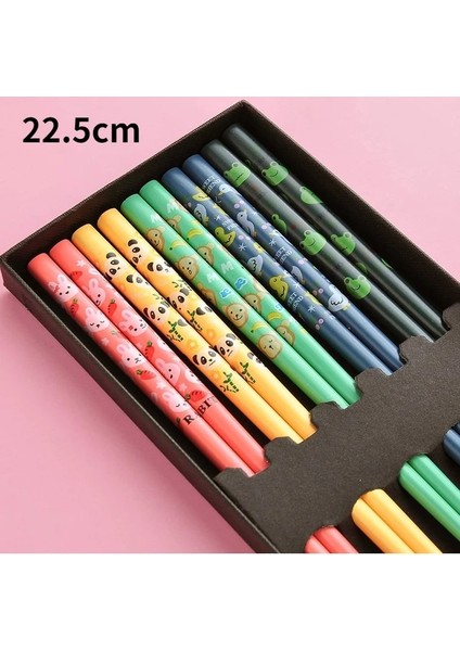 Yeni x 5 Çift 5 Çift El Yapımı Doğal Bambu Ahşap Çubuklar Kullanımlık Suşi Gıda Sopa Hediye Sofra Kore Çubuklarını Set Sevimli Yemek Çubukları (Yurt Dışından)
