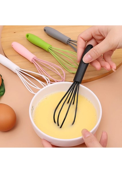 Green-A Mini Manuel Yumurta Çırpıcı Paslanmaz Çelik Silikon Çok Fonksiyonlu Çırpma Manuel Mikser Yumurta Aracı Dayanıklı Ev Mutfak Aletleri (Yurt Dışından)