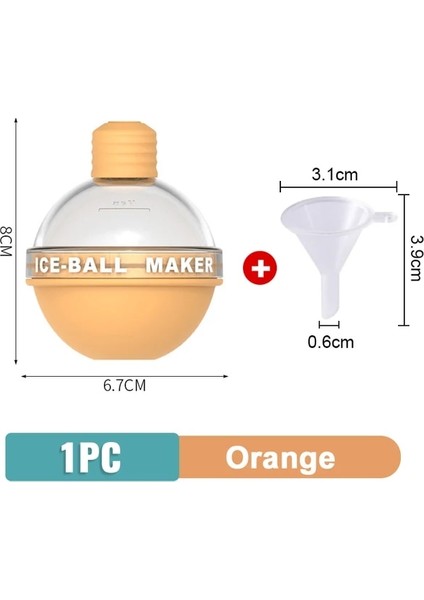 1 Pc Turuncu Yaratıcı Buz Topu Kalıp Viski Küresel Buz Küpü Ampuller Buz Kalıp Gıda Sınıfı Silikon Buz Küpü Topu Makinesi Kalıp Bar Araçları (Yurt Dışından) fiyatları