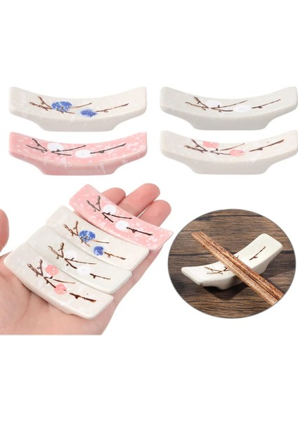 05 Güzel Yaratıcı Seramik Çubuklarını Tutucu Japon Tarzı Çatal Bıçak Takımı Standı Kaşık Çatal Dinlenme Sofra Ev Otel Depolama Malzemeleri (Yurt Dışından) fiyatları