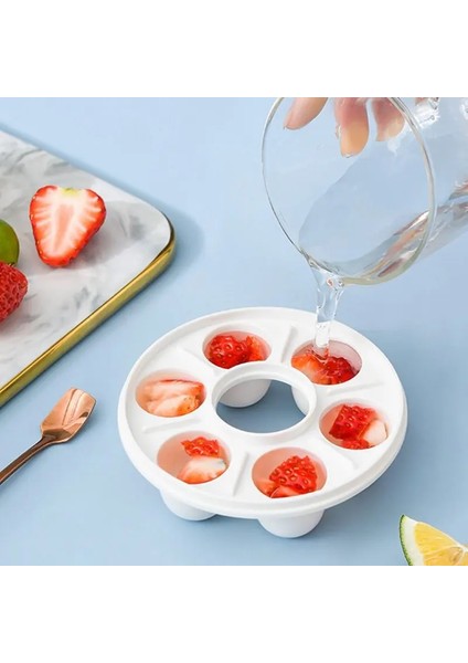 Turuncu 3 Adet 6 Izgaralar Plastik Buz Küpü Tepsi Kalıpları Çörek Şekli Buz Küpü Makinesi Meyve Popsicle Dondurma Kalıp Şarap Barı Içme R (Yurt Dışından) fiyatları