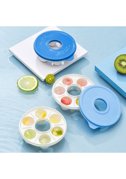 Turuncu 3 Adet 6 Izgaralar Plastik Buz Küpü Tepsi Kalıpları Çörek Şekli Buz Küpü Makinesi Meyve Popsicle Dondurma Kalıp Şarap Barı Içme R (Yurt Dışından) fırsatları