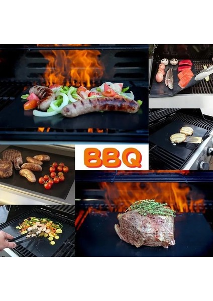 Orange4 Mutfak Aletleri Silikon Pişirme Mat Barbekü Pişirme Mat Siyah Yeniden Kullanılabilir Yapışmaz Levha Fırın Tepsisi Mutfak Aksesuarları Mutfak Aletleri (Yurt Dışından) fırsatları