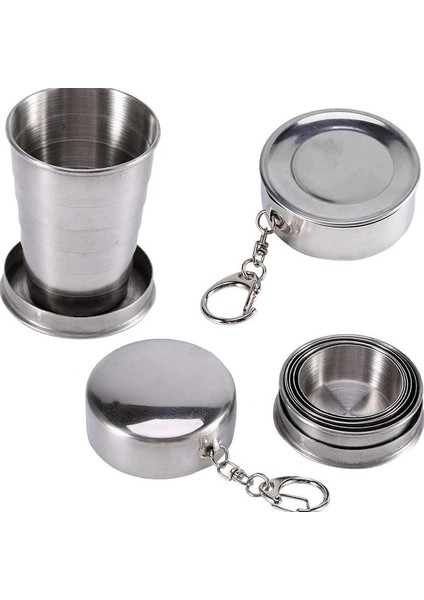 150 ml Açık Seyahat Su Bardağı Taşınabilir Bardak Yaratıcı Teleskopik Bardak 304 Paslanmaz Çelik Katlanır Bardak Seyahat Sıkıştırma Bardak Su Geçirmez (Yurt Dışından) indirimleri