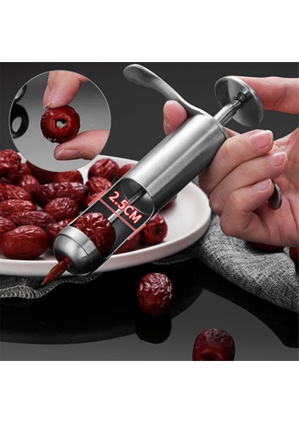 03 Şırınga Şekli Meyve Çekirdeği Sökücü Paslanmaz Çelik Kırmızı Tarihler Hünnap Pitter Kiraz Zeytin Tart Tohumu Itme Aracı Mutfak Alet (Yurt Dışından) modelleri