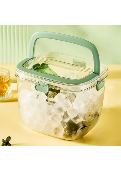 Taşınabilir Buz Küpü Kalıp Buz Kutusu Ev Silikon Buz Bölmesi Şeffaf Buz Küpü Tanrılar Buz Saklama Kutusu Netflix Yaratıcı Buz Kalıbı (Yurt Dışından)