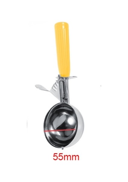 55MM Dondurma Kepçe Paslanmaz Çelik Dondurma Kaşığı Kazıcı Meyve Baller Kepçe Dondurma Topu Makinesi Kepçe Ev Mutfak Aksesuarları (Yurt Dışından)