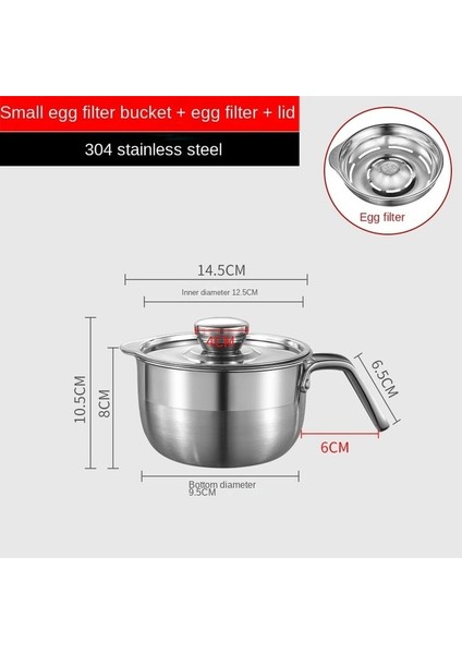 S Üç Parçalı Set 304 Paslanmaz Çelik Yumurta Ayırıcı Bebek Gıda Takviyesi Yumurta Sarısı Proteini Fantastik Filtreleme Aracı Ev Yumurta Ayırıcı Seti (Yurt Dışından)