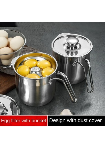 S Üç Parçalı Set 304 Paslanmaz Çelik Yumurta Ayırıcı Bebek Gıda Takviyesi Yumurta Sarısı Proteini Fantastik Filtreleme Aracı Ev Yumurta Ayırıcı Seti (Yurt Dışından) modelleri