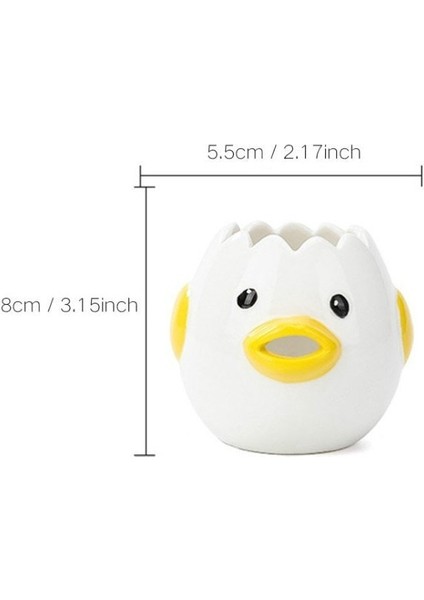 Sarı Sevimli Karikatür Yumurta Beyaz Ayırıcı Seramik Yumurta Aklarını ve Sarısını Kolay Ayırma Yumurta Filtresi Sarı/pembe Ev Mutfak Aletleri (Yurt Dışından) indirimleri