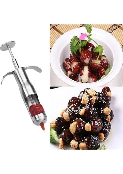 Gümüş 304 Paslanmaz Çelik Kiraz Hünnap Tart Pitter Meyve Mutfak Zeytin Çekirdek Gadget Stoner Kaldır Çukur Aracı Tohum Itin (Yurt Dışından) modelleri