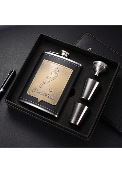 Stil 2 8 Oz Taşınabilir Paslanmaz Çelik Cep Şişesi Viski Flagon Parlak Alkol Huni Cep Şişesi Seti Seyahat Drinkware Şarap Bardağı (Yurt Dışından)