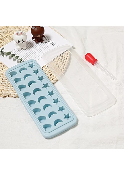 Yaratıcı Bir Mini Icecube Buz Kalıbı Kalıp Dıy Meyve Yapımı Küçük Kareler Yumuşak Şeker Jöle Puding Buz Makinesi Yeniden Kullanılabilir Bar Parti Aletleri (Yurt Dışından)