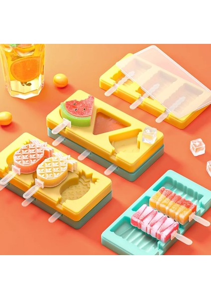 Piglet-Sarı Hayvan Dondurma Silikon Kalıp Popsicle Çikolata Kalıp Dıy El Yapımı Dondurma Kalıp Dıy Yaz Çocuk Dondurma Kalıp (Yurt Dışından) modelleri