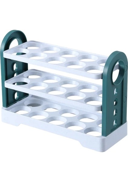 Beyaz Yumurta Saklama Kutusu 3 Katlı Çevirme Çekmecesi Yumurta Yöneticisi Büyük Kapasiteli 30 Hücreli Yumurta Rafı Buzdolabı Yan Yumurta Bölücüler Aksesuarları (Yurt Dışından)