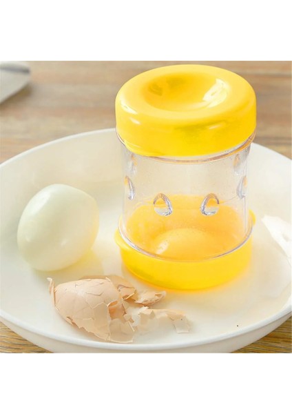 Sarı Yumurta Bölücüler Pişmiş Yumurta Bombardımanı Makinesi Elle Çalıştırılan Yumurta Kabuğu Soyma Yumurta Kabuğu Sökücü Ayırıcı Bombardımanı Mutfak Gadget'ı (Yurt Dışından) modelleri