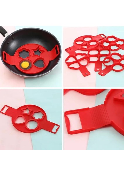 7 Yıldız Pembe Silikon Gözleme Halkası Yumurta Pişirici Yapışmaz Kızarmış Yumurta Makinesi Basit Kullanım Yeniden Kullanılabilir Pişirme Omlet Kalıp Mutfak Pişirme Araçları (Yurt Dışından) modelleri