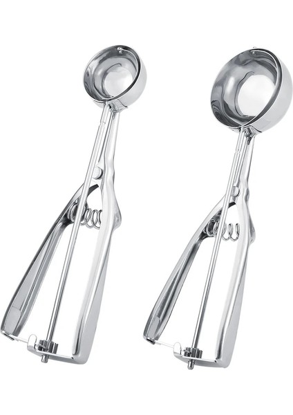 Gümüş 4 cm Paslanmaz Çelik Dondurma Kaşığı Metal Dondurma Kurabiye Kaşık Patates Püresi Kaşık Yapışmaz Dondurma Kazıcı Kavun Buz Makinesi (Yurt Dışından) modelleri