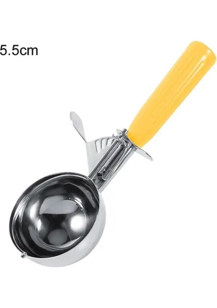5.5 cm Dondurma Kaşık Paslanmaz Çelik Dondurma Kazıcı Meyve Püre Kaşığı Dondurma Topu Makinesi Kepçe Dondurma Kaşığı Mutfak Aracı (Yurt Dışından) fiyatları