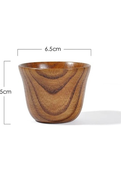 Yeni 6.5x5 cm Ahşap Büyük Göbek Bardak El Yapımı Doğal Ladin Ahşap Bardak Bira Çay Kahve Süt Su Bardağı Mutfak Bar Drinkware Dropshipping (Yurt Dışından)