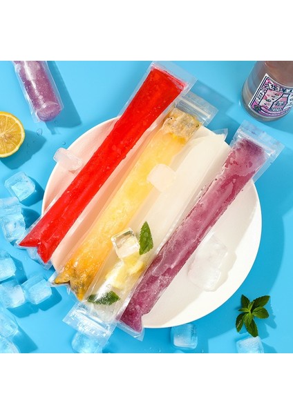 Mavi Huni-1 Adet Yaz Tek Kullanımlık Buzlu Şeker Kalıp Torbaları Dondurma Kilitli Torbalar Dondurucu Tüpleri Fermuarlı Contalar Huni Dondurma Çubuğu Smoothies Çantası (Yurt Dışından)