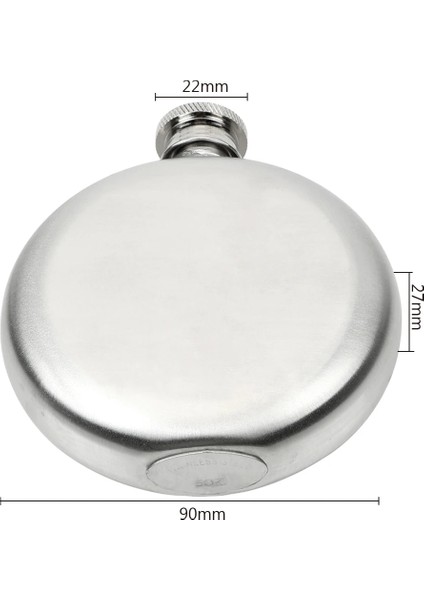 Beyaz 5 Oz Viski Cep Şişeleri Paslanmaz Çelik Yuvarlak Alkol Şişesi Drinkware Şarap Şişesi Likör Pot Aksesuarları Şarap Araçları (Yurt Dışından) fırsatları